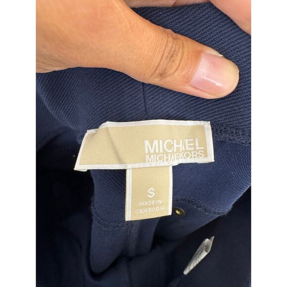 Michael Kors Navy Stretch Pull-On Pants Size Small - Picture 5 of 6